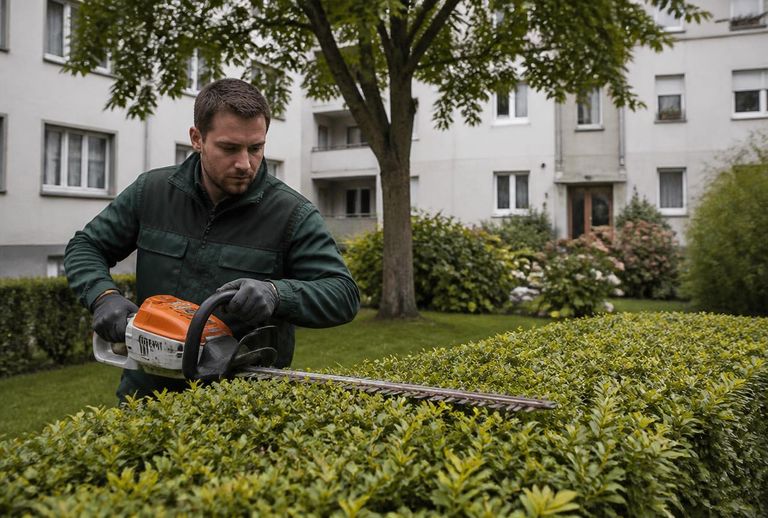 Professionelle Pflege eines Gartens